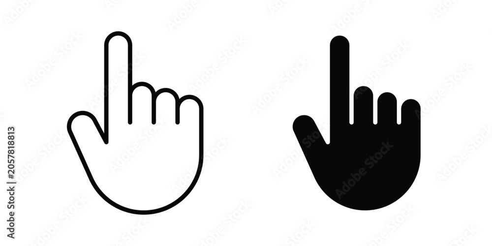 Obraz premium Hand pointer icon