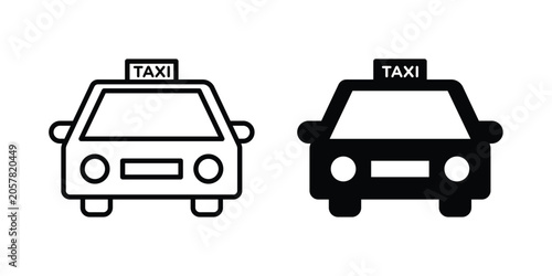 Bild auf Leinwand Taxi icon