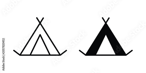 Bild auf Leinwand Tent icon