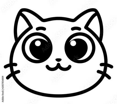 Cute Kawaii Cat Emoji Faces