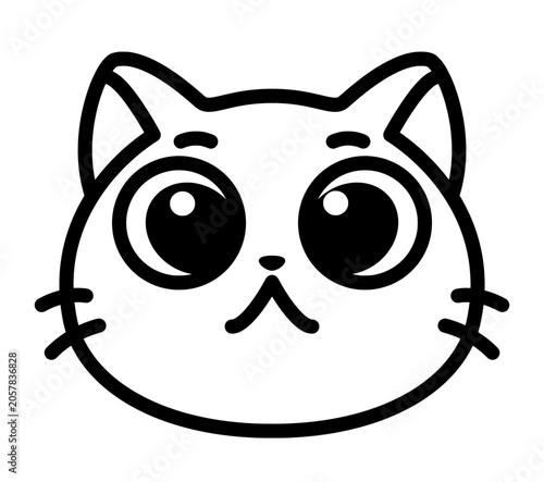 Cute Kawaii Cat Emoji Faces