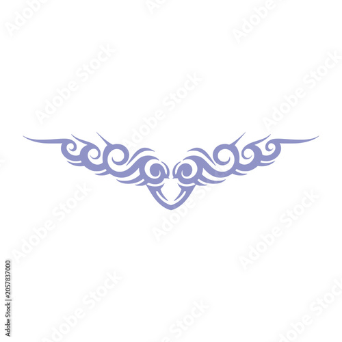 Tribal element ornamental tattoos illustration art