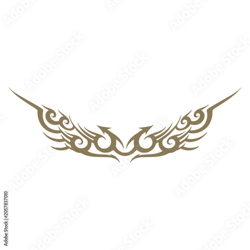 Tribal element ornamental tattoos illustration art