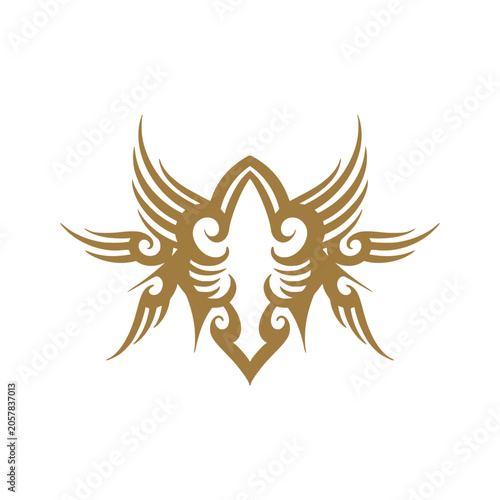 Tribal element ornamental tattoos illustration art