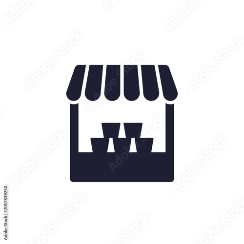 lemonade stand icon on white
