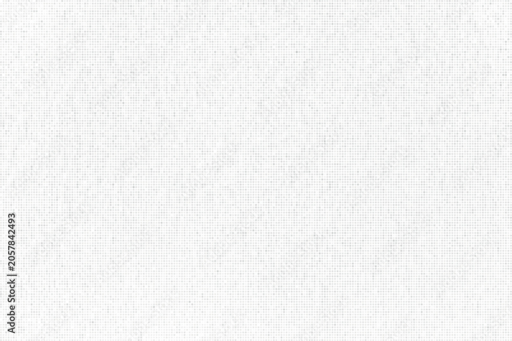 Fototapeta premium Abstract background with scattered light gray square particles and small pixel shapes