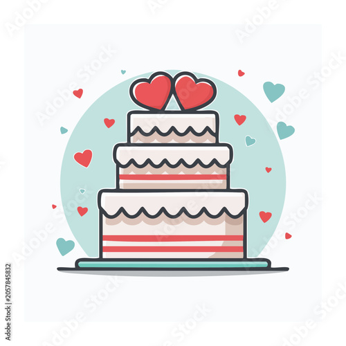 Heart with stethoscope flat design