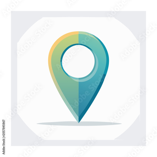 Recycle symbol flat design icon