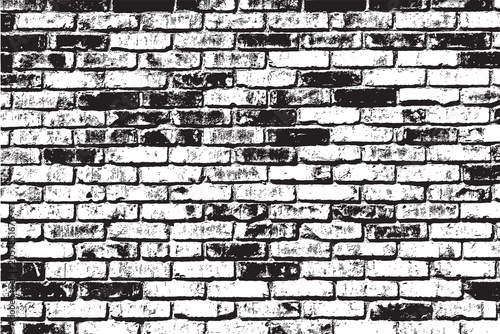 Close-up of old weathered brick wall texture