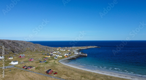 Fotografi Drone footage taken on the coast of Varanger National Park