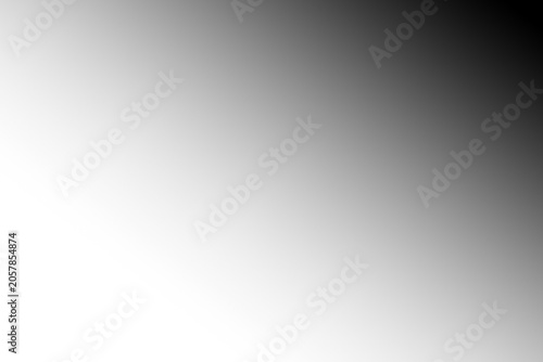 Abstract smooth gradient background with soft transition from white to black isolated on transparent background