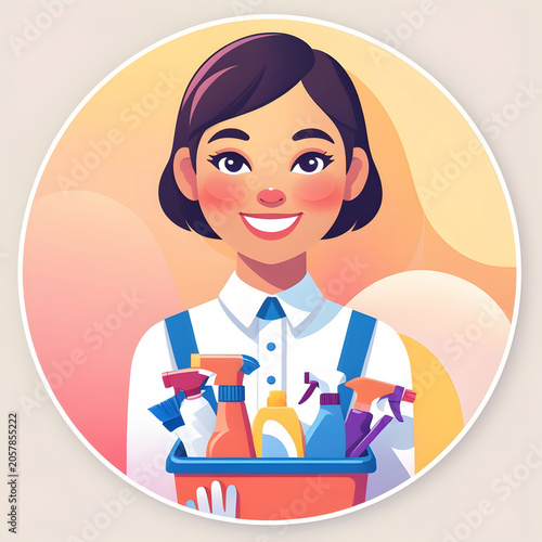 Housekeeping icon illustration