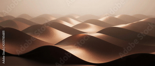 Copper Ribbon Abstract Background