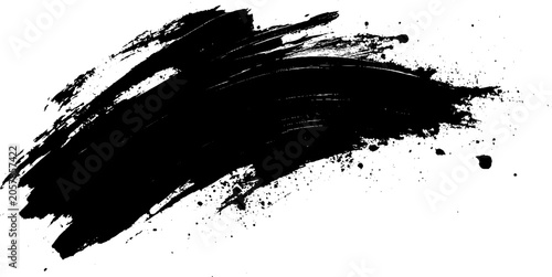Foto Black brush stroke