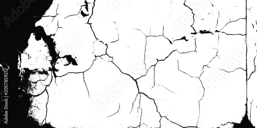Obraz na płótnie The cracks texture of dry earth