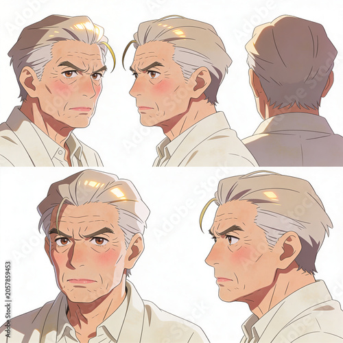 Sketch reference sheets with different people in multiple poses on a white background, clean drawing study collection for character design and figure practice