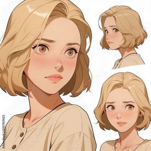 Sketch reference sheets with different people in multiple poses on a white background, clean drawing study collection for character design and figure practice