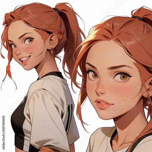 Sketch reference sheets with different people in multiple poses on a white background, clean drawing study collection for character design and figure practice