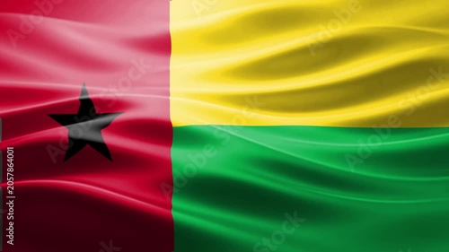 Moroccan Flag Waving with Star Symbol on Textured Fabric Background in Bright Sunlight
