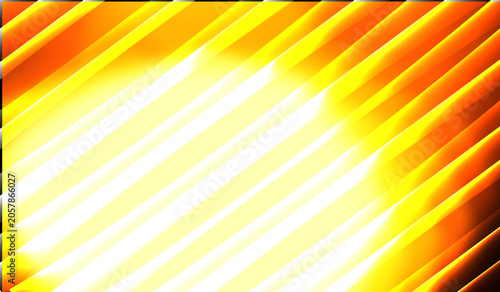 Abstract Vibrant Yellow and Orange Diagonal Stripe Background with Glowing Effects