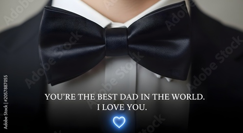 bow tie shirt with best dad text