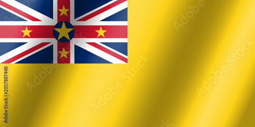Fotografia The official national flag of Niue