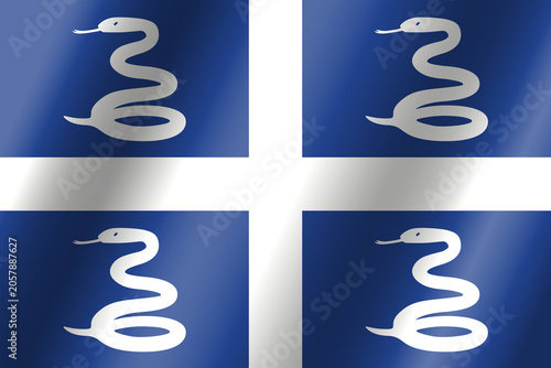 Cuadro en lienzo The official national flag of Martinique