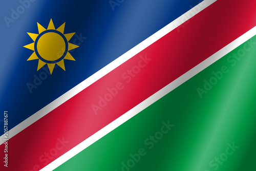 Bilde på lerret The official national flag of Namibia