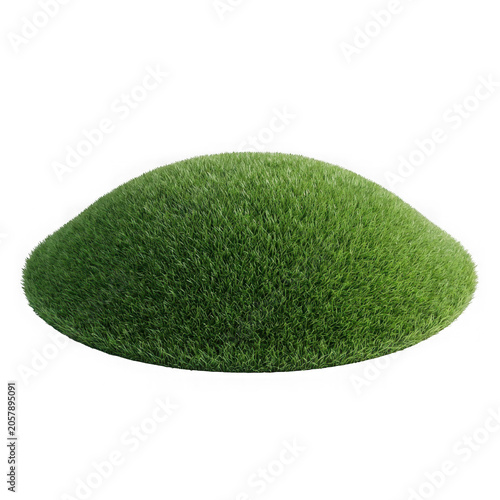 Small pile of green artificial grass texture