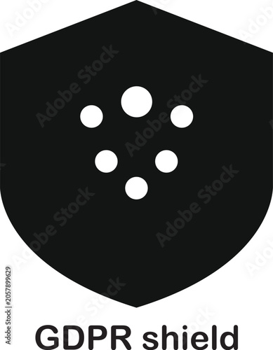 GDPR Security Shield Icon