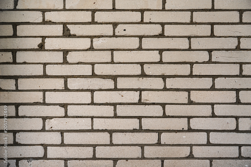 Fototapeta premium texture of a wall made from white bricks