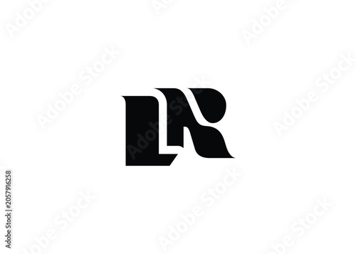 фотографія LR Minimal Monogram Logo Design