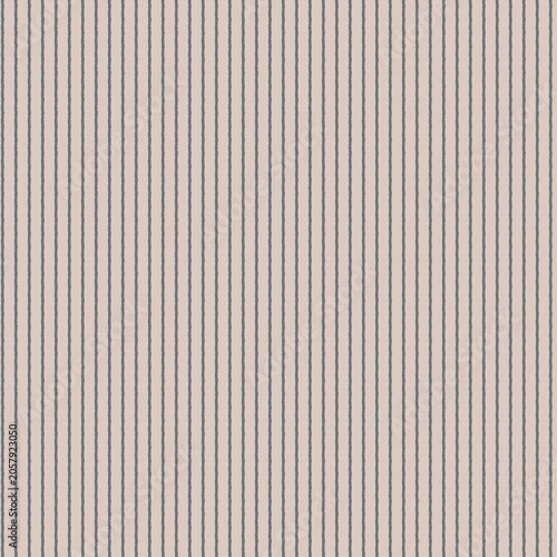 Seamless pinstripe pattern with slate gray lines on a pale mushroom background. Modern repeating design for baby room wallpaper and textile products