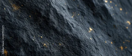 Panel kuchenny z motywem elegant black stone texture decorated with subtle gold accents and dramatic contrast