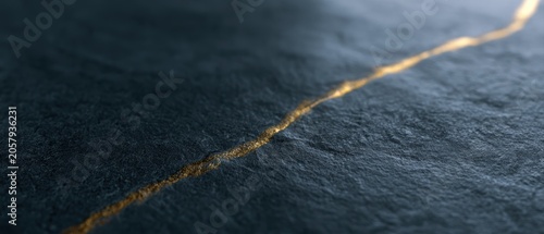 elegant black stone surface with gold cracks and dramatic lighting, premium commercial style