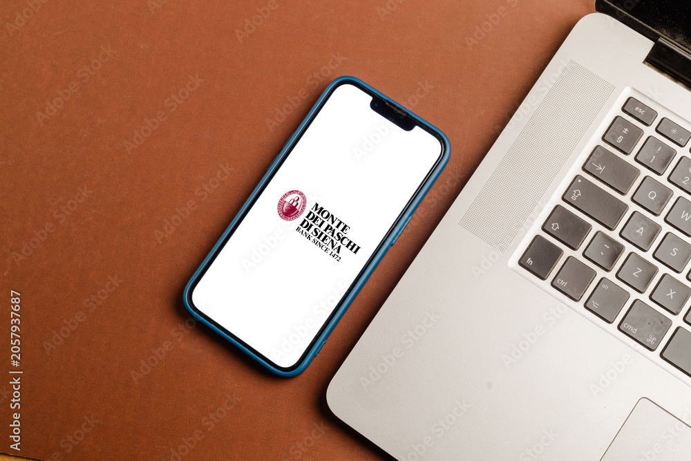 Naklejka premium Monte dei Paschi di Siena Historic Italian Bank Providing Financial Services, Banking Solutions, Wealth Management, and Investment Services