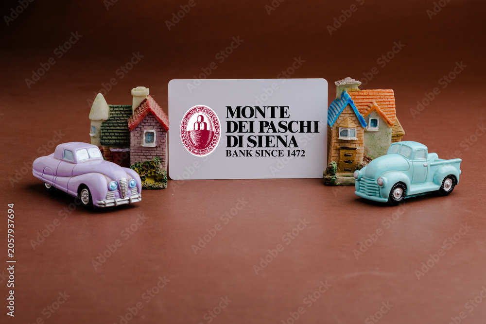 Obraz premium Monte dei Paschi di Siena Historic Italian Bank Providing Financial Services, Banking Solutions, Wealth Management, and Investment Services