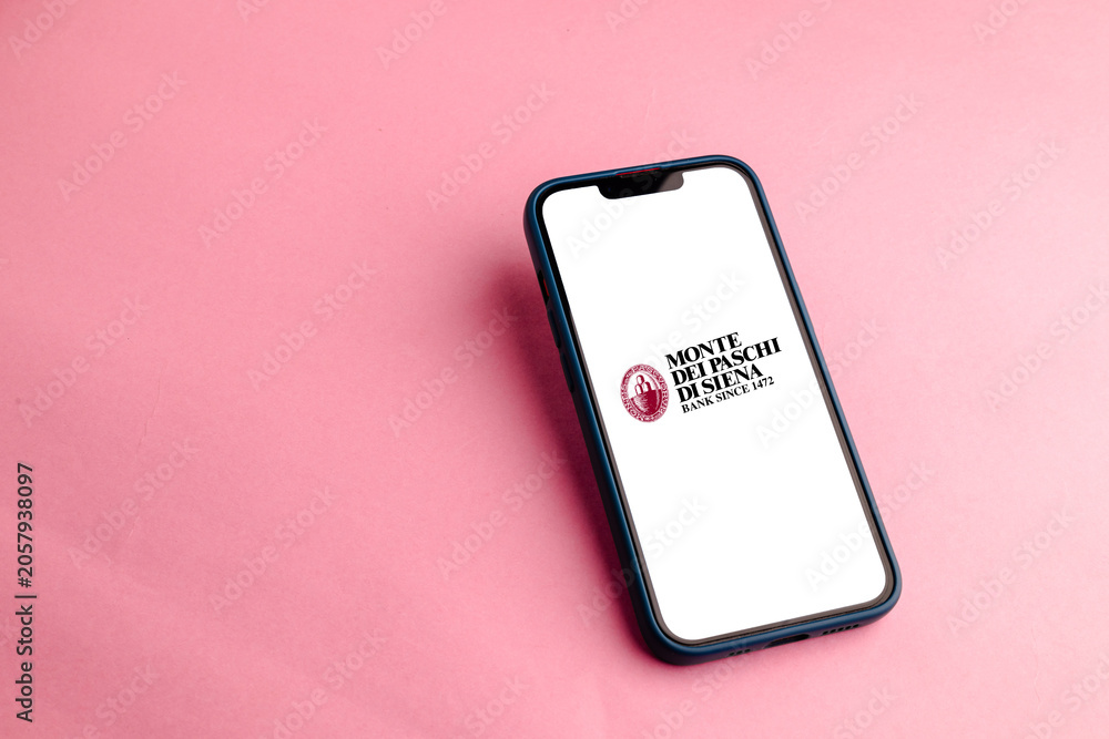 Naklejka premium Monte dei Paschi di Siena Historic Italian Bank Providing Financial Services, Banking Solutions, Wealth Management, and Investment Services