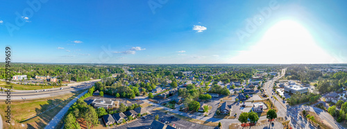 Bilde på lerret Aerial View of Wheeler Road Corridor and Suburban Development in Augusta Georgia