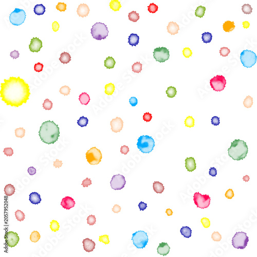 seamless background with colorful balls, colour illustration, colour background, 