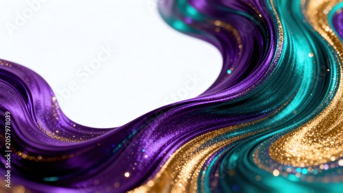 Colorful abstract flowing design
