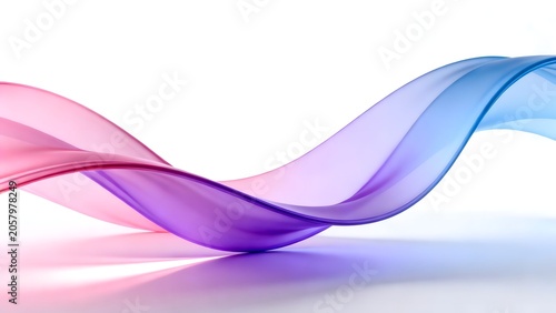 Colorful flowing ribbon design