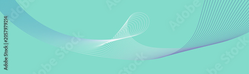 Dark Blue and White Flowing Wave Design on Soft Light Blue Abstract Background.