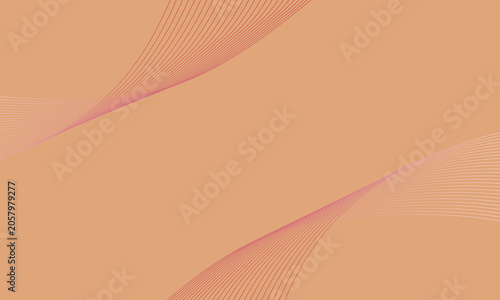 Abstract Flowing Technology Wave Lines on Clean Light Modern Background.