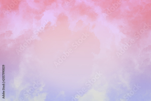 Soft pastel cloud texture background with copy space