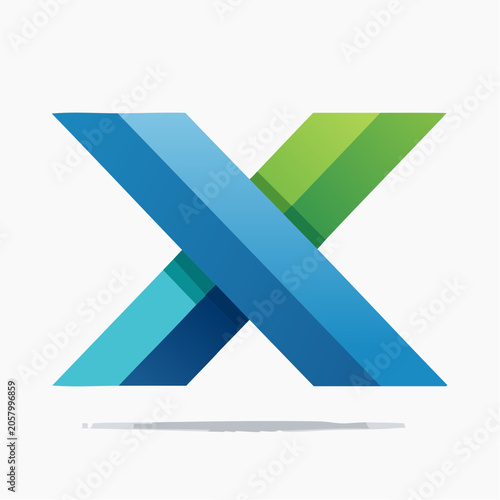 Abstract Letter X Logo Design