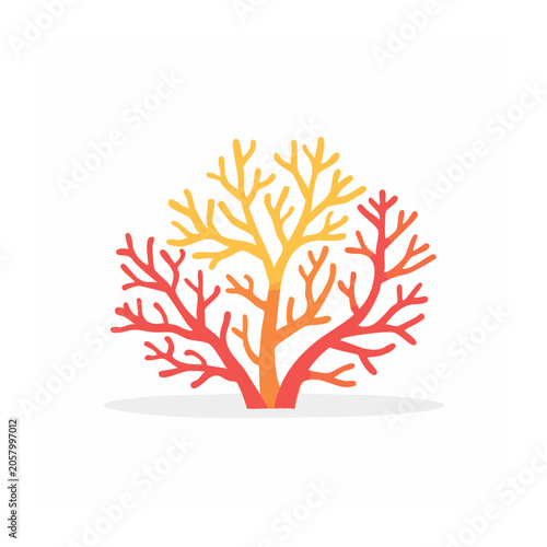 Flat design vector sun with rays