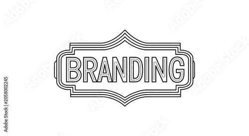 Branding Logo Design Template Label.