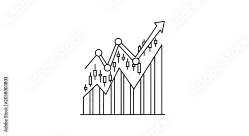 Increasing Business Growth Chart Graph.