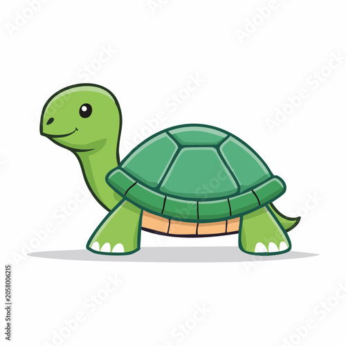 Cute Cartoon Turtle Illustration